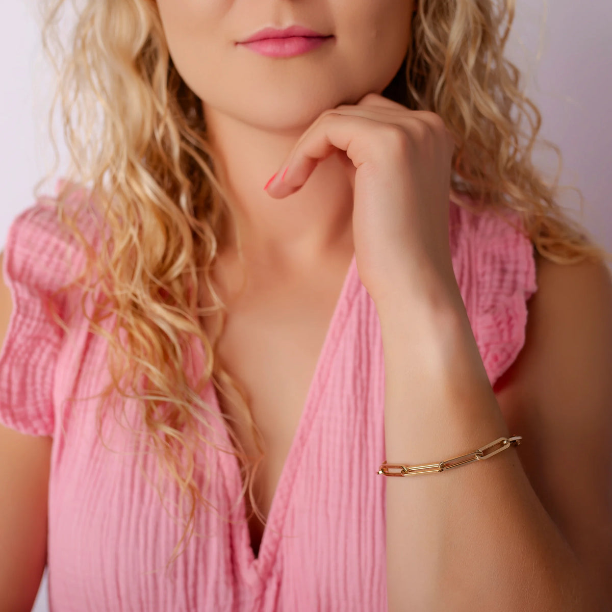 Pulsera de Oro Cadena