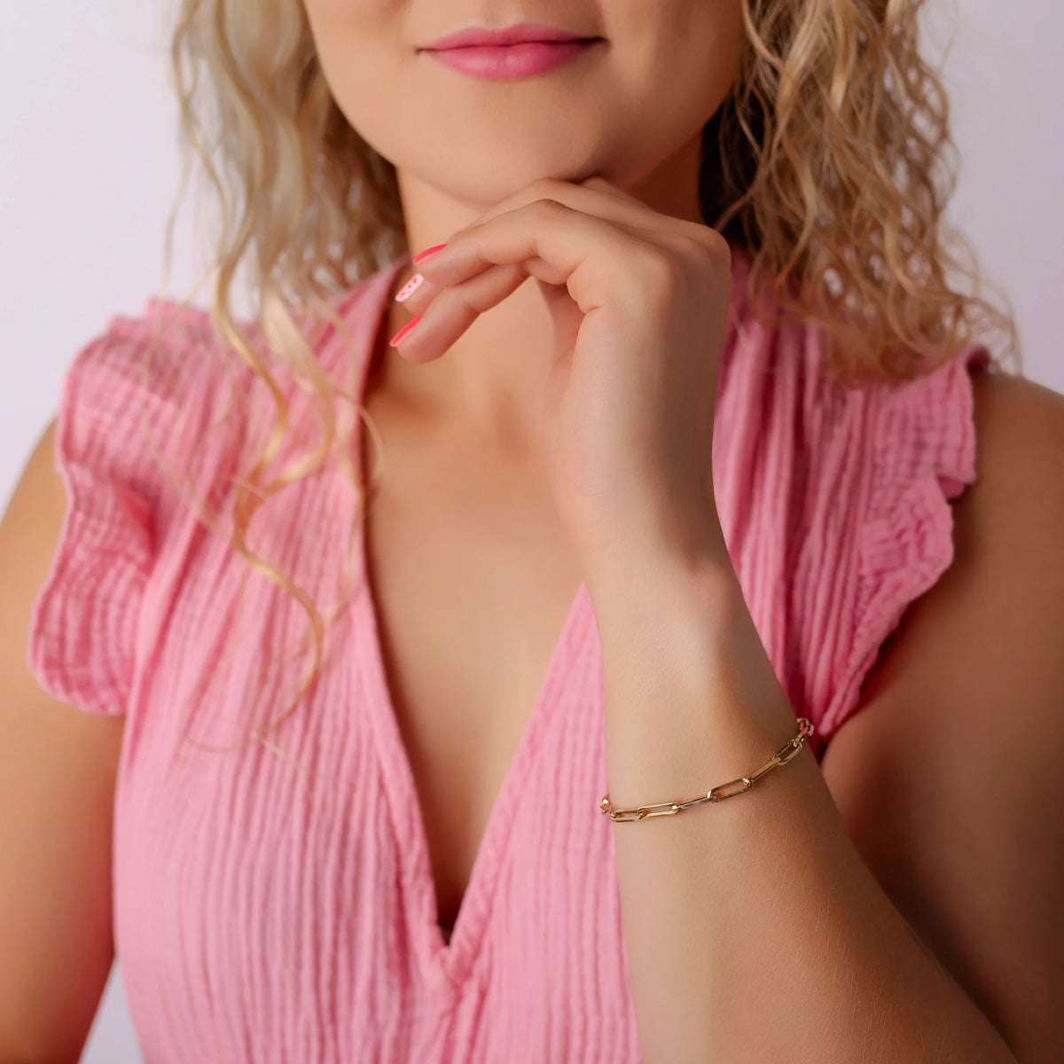 Pulsera de Oro Cadena
