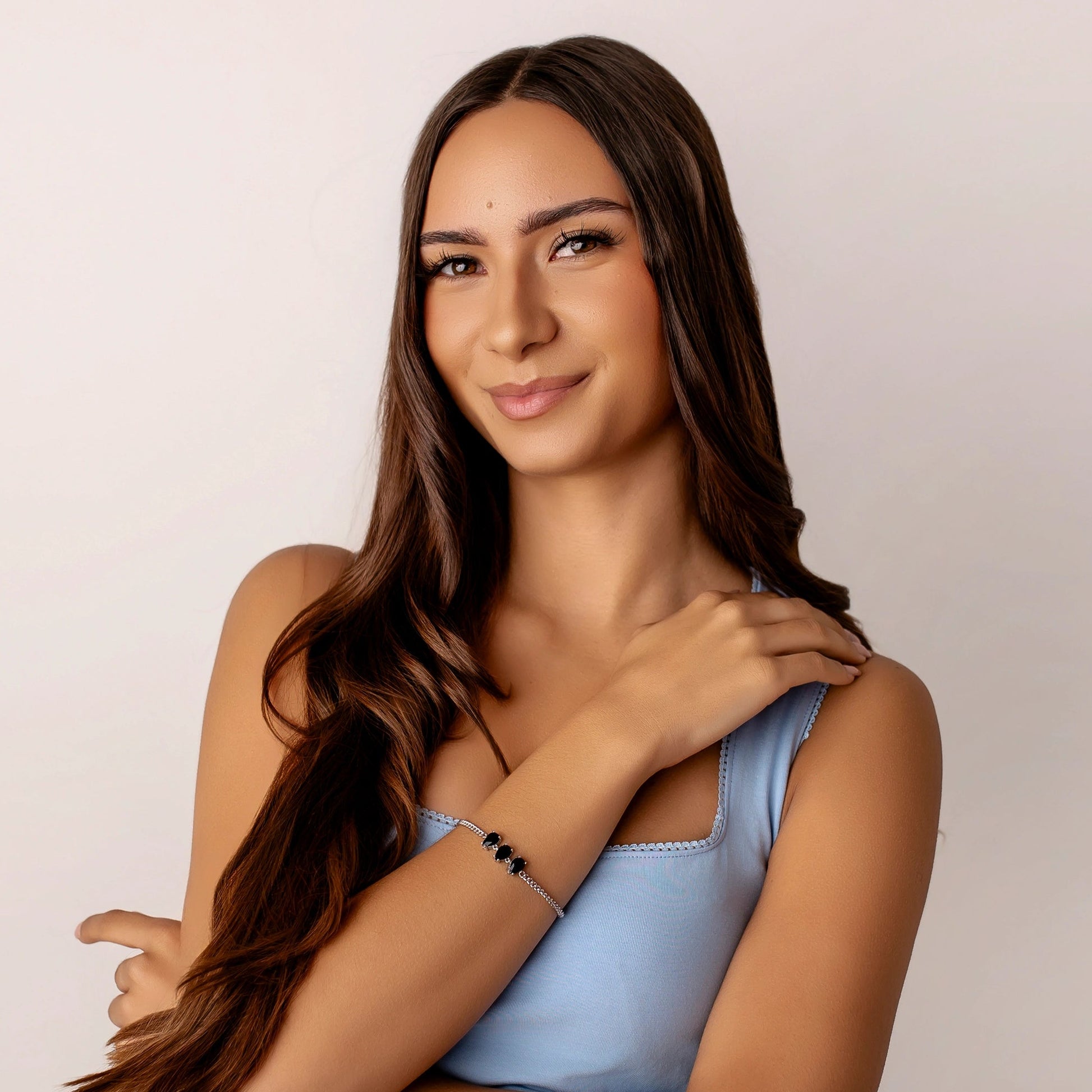 Armband mit Tropfen-Zirkonen