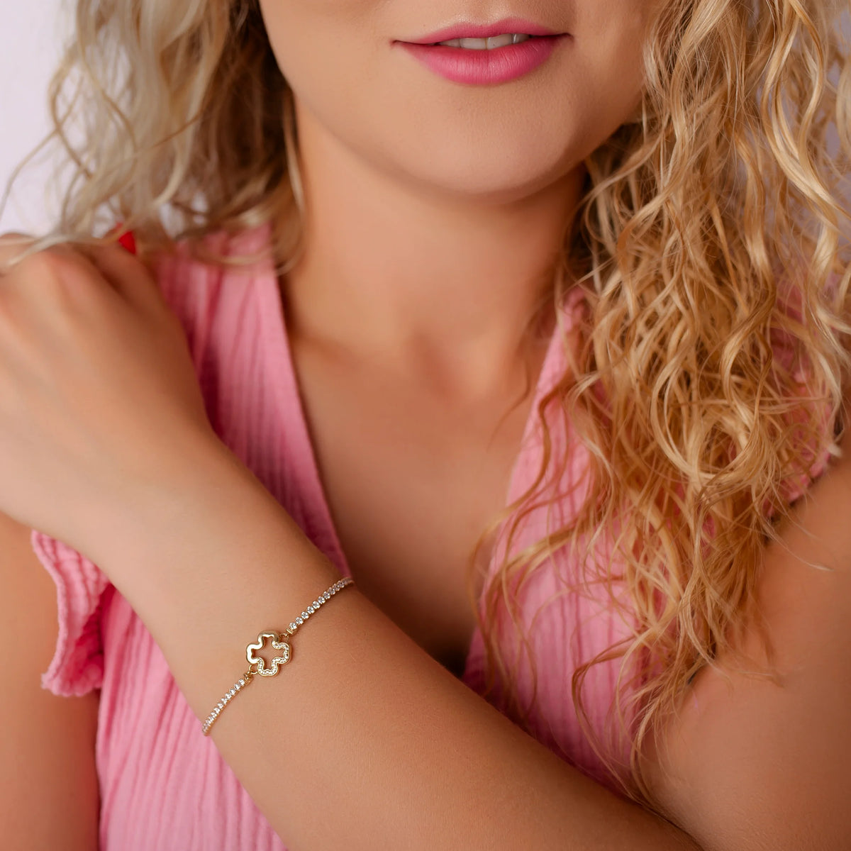Bracciale Liberty Quadrifoglio in Oro