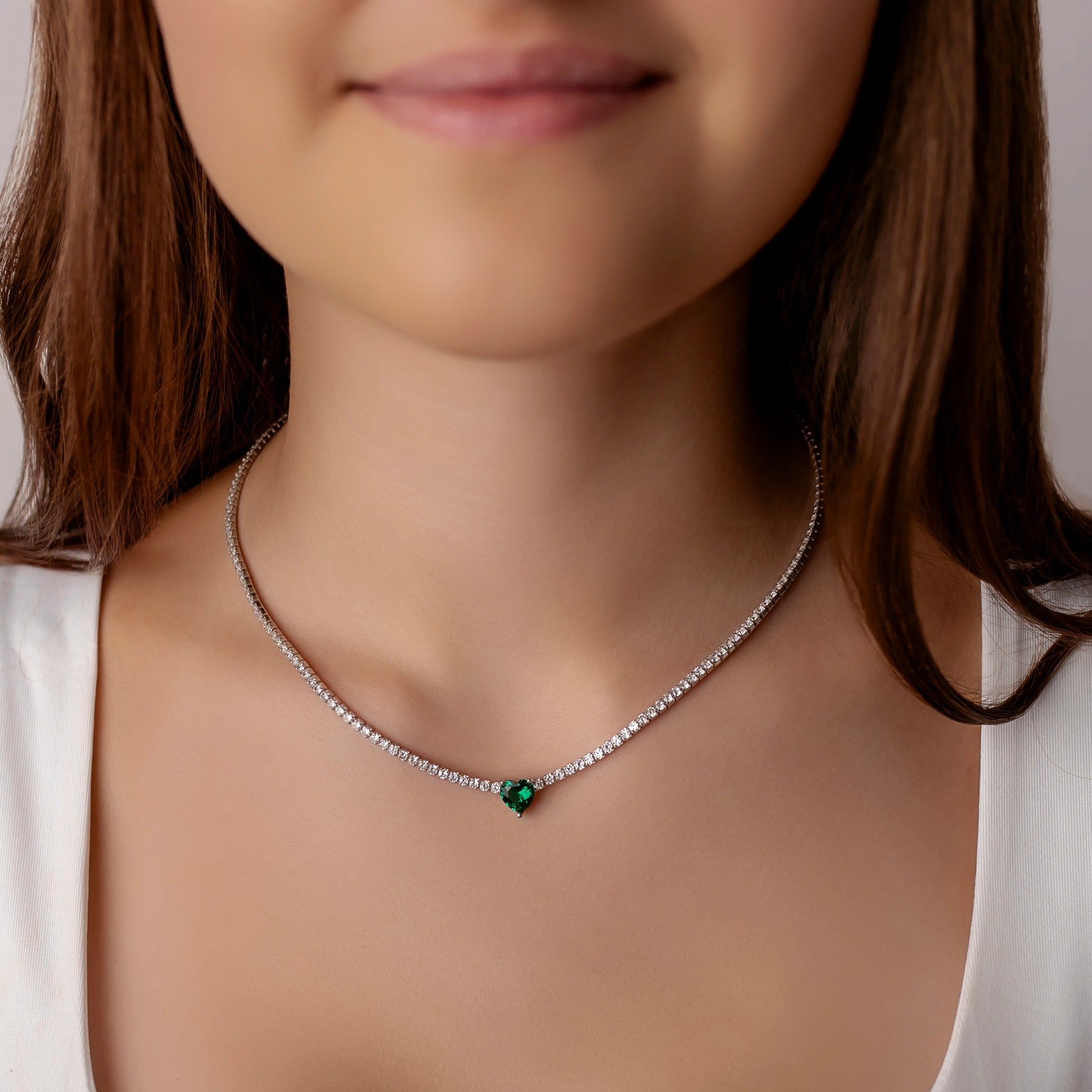 Collar Elizabeth Tennis con circonita