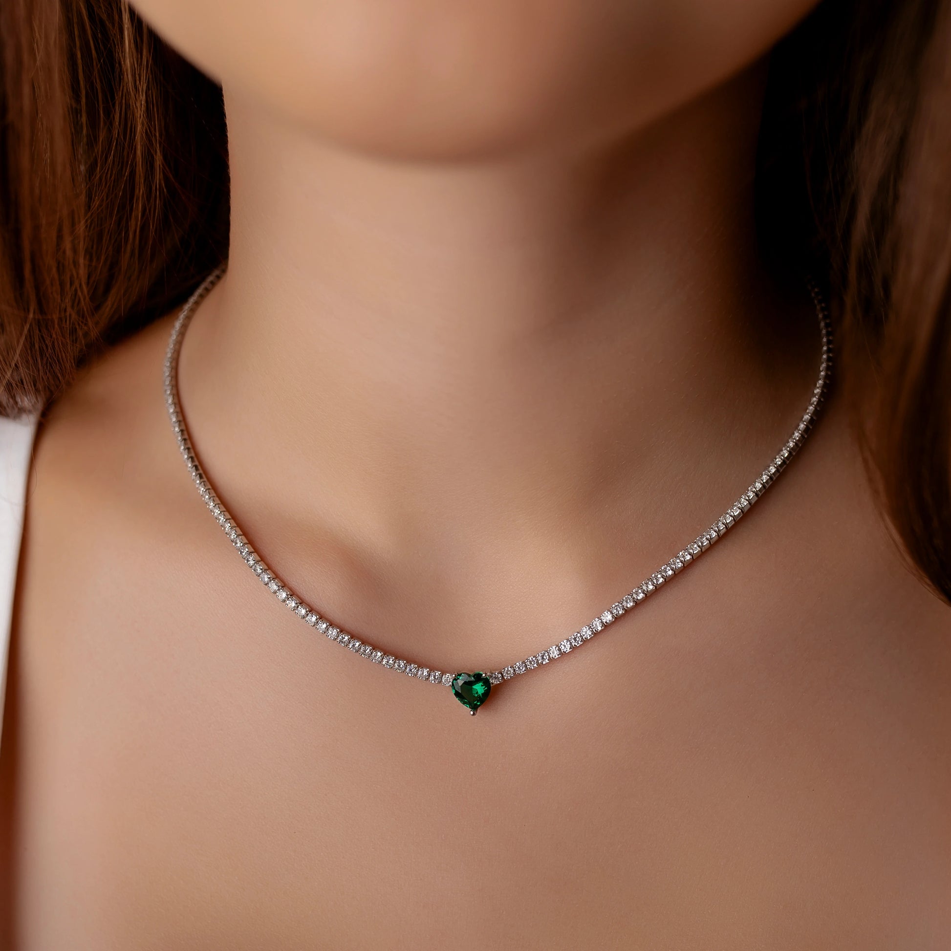 Collar Elizabeth Tennis con circonita