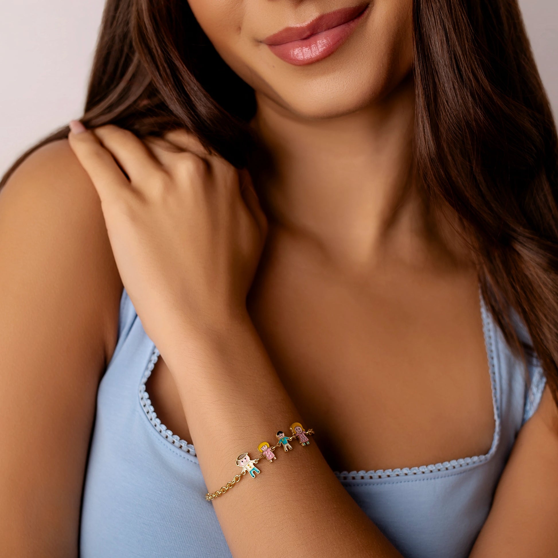 Bracciale Family con Charm Smaltati