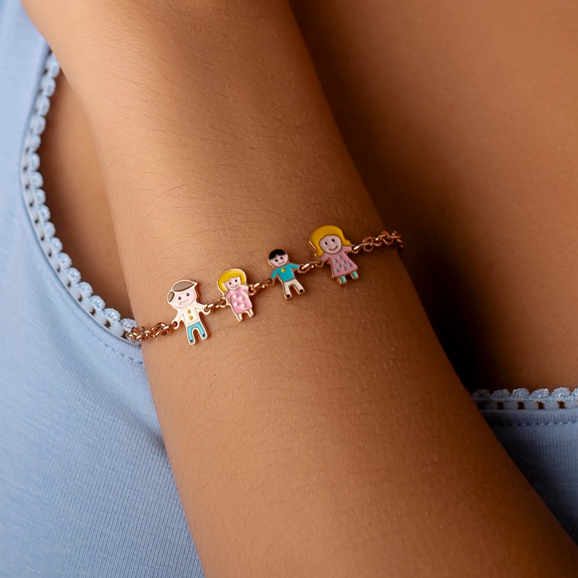 Bracciale Family con Charm Smaltati
