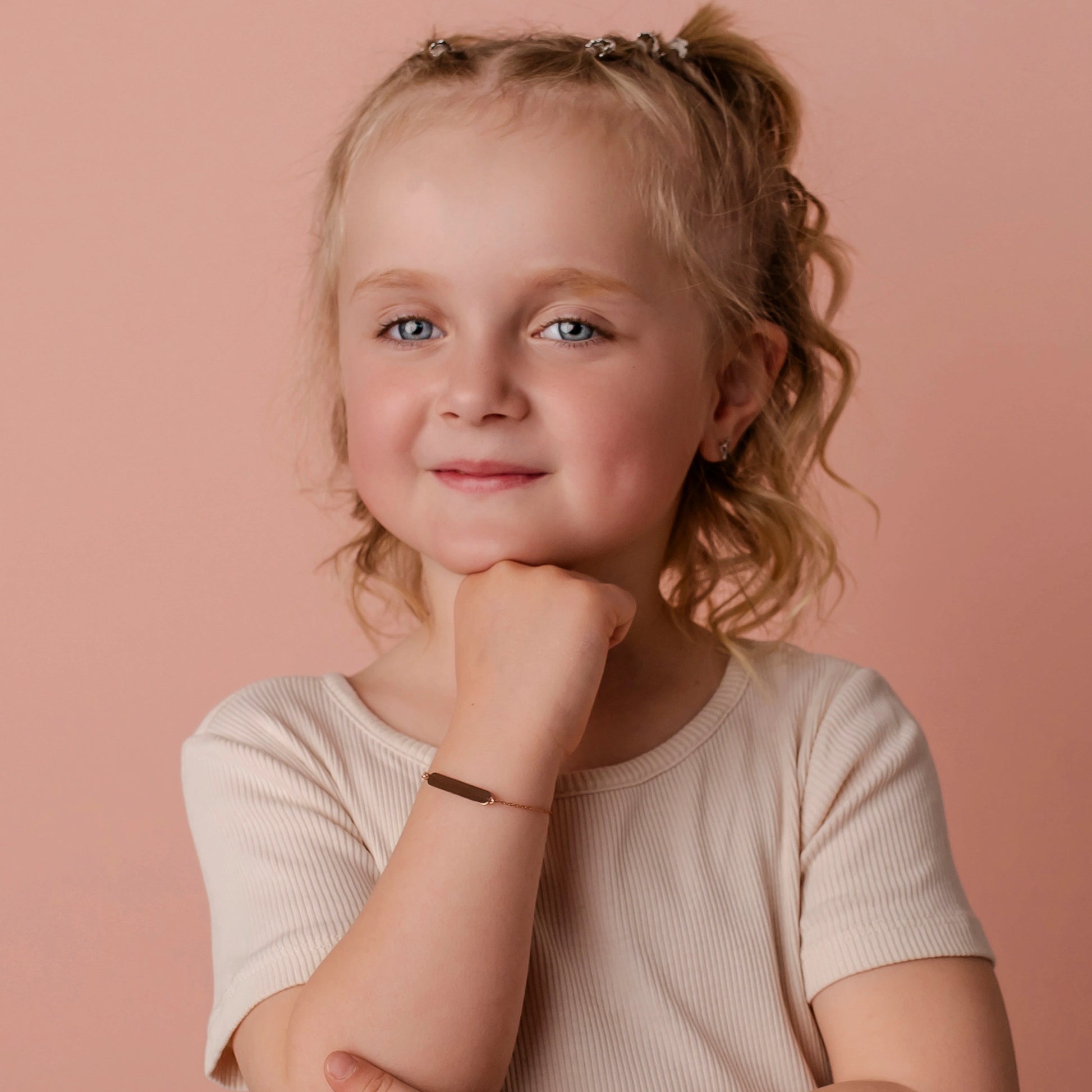 Bracciale da Bambini in Argento con Piastrina