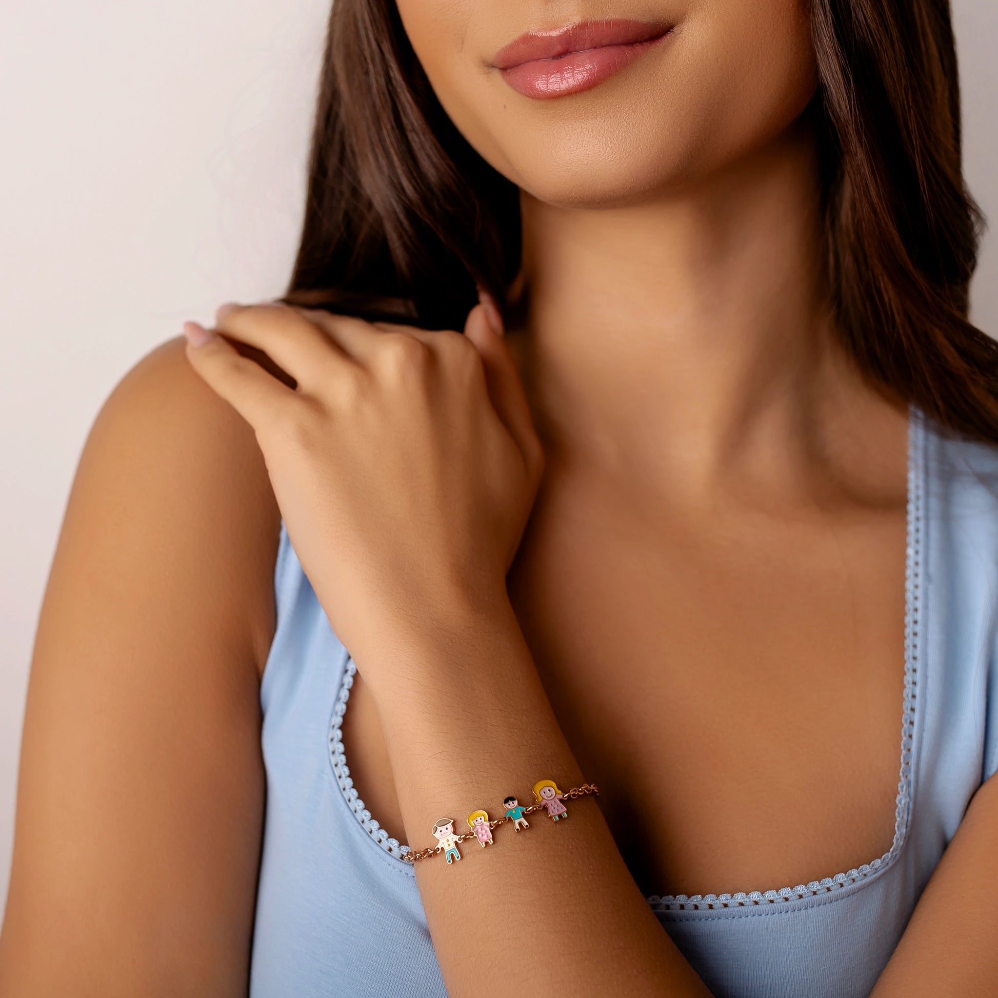 Bracciale Family con Charm Smaltati
