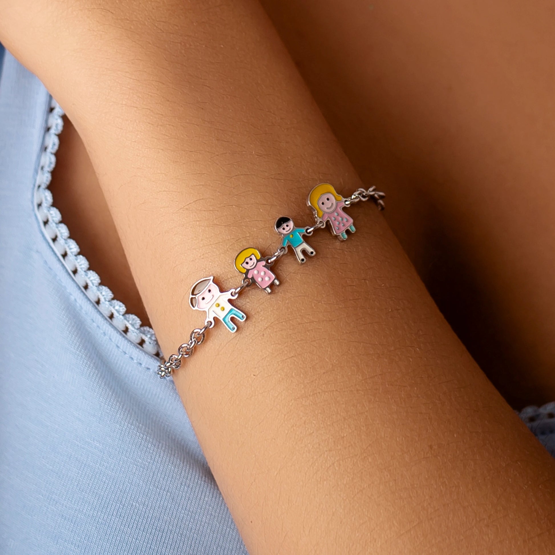 Bracciale Family con Charm Smaltati