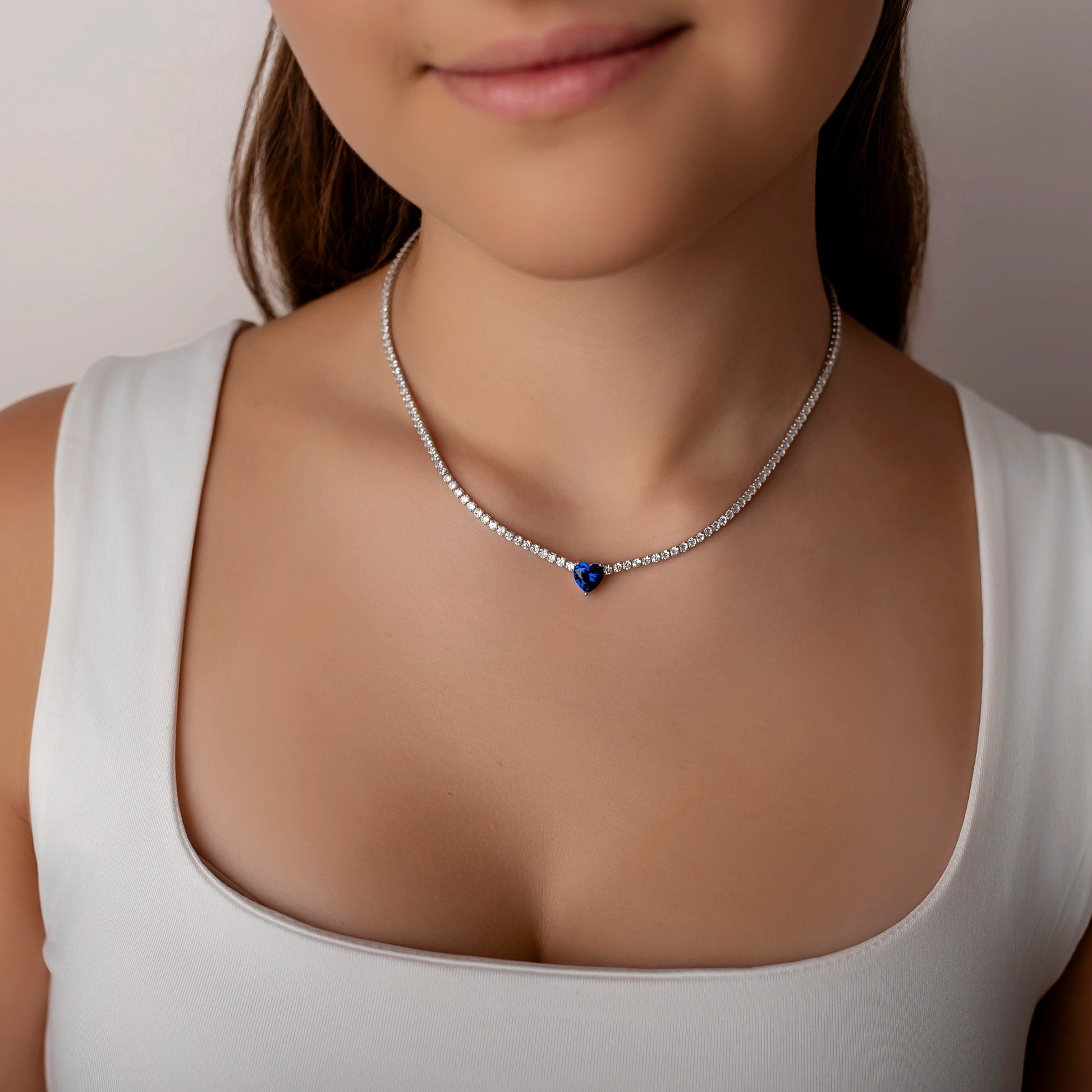 Collar Elizabeth Tennis con circonita
