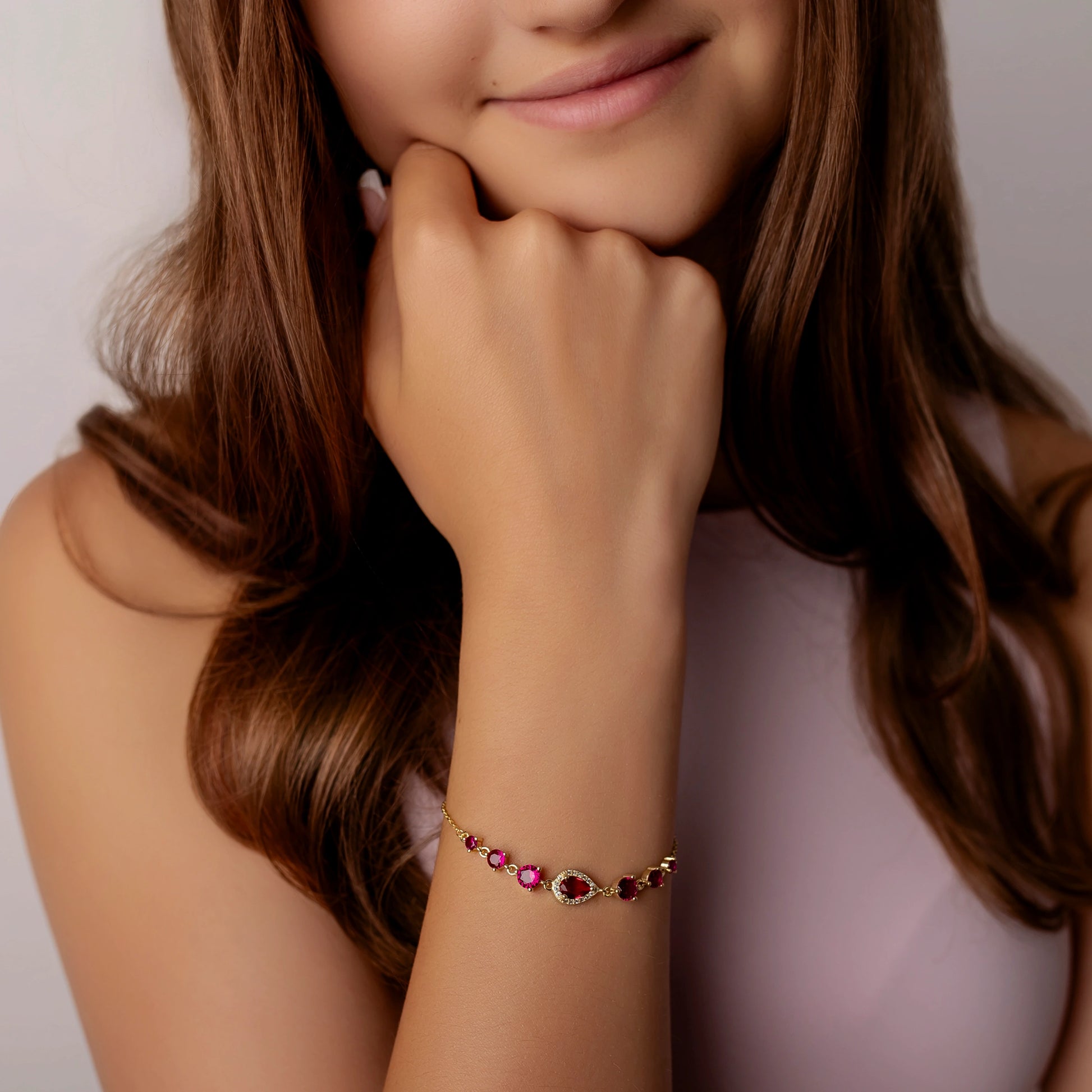 Pulsera Rugiada dorada con circonitas