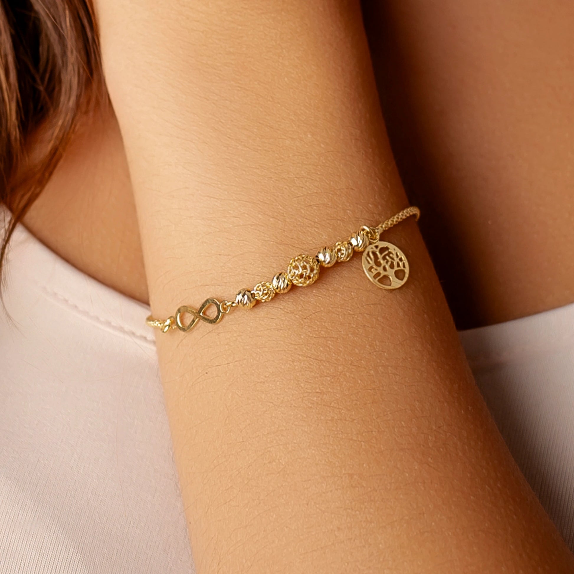 Bracciale in Argento Infinity Charm