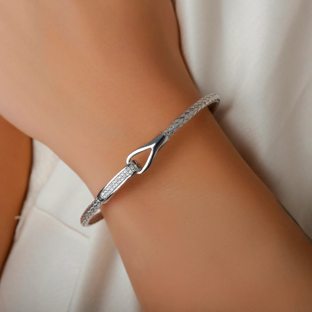 Silver Sailor Rigid Bracelet