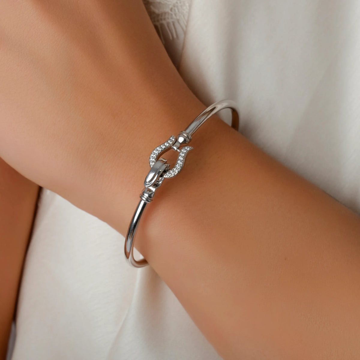 Silver Armony Rigid Bracelet