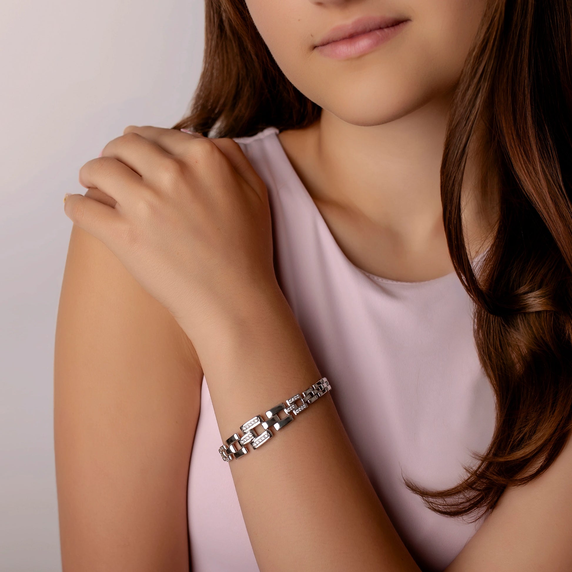 BackBone Armband mit Zirkonia