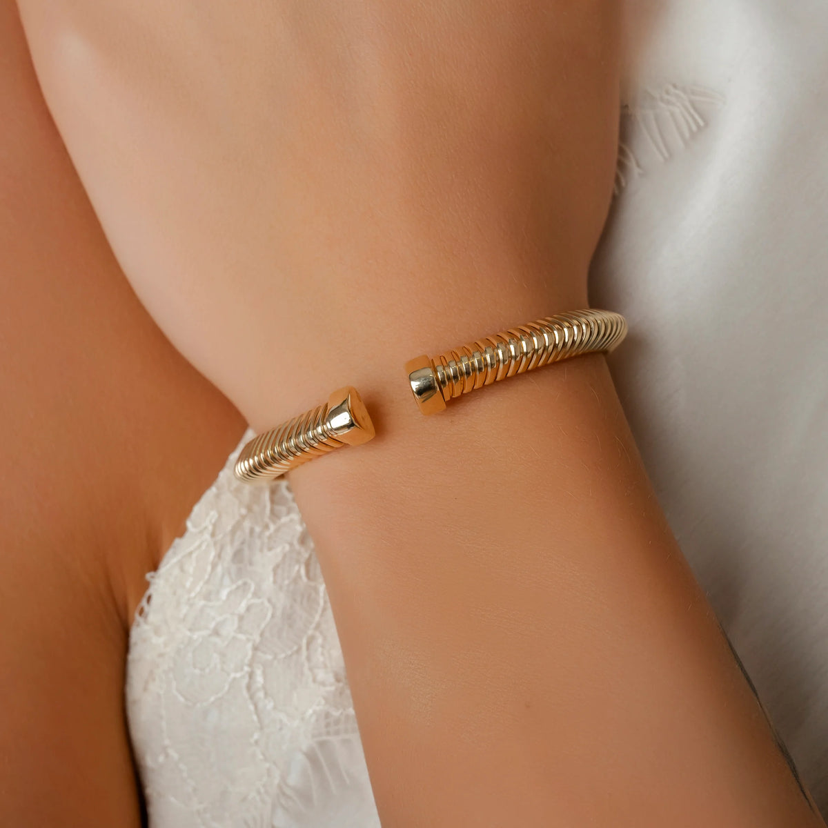 Bracciale rigido in Argento per Donna Dorato