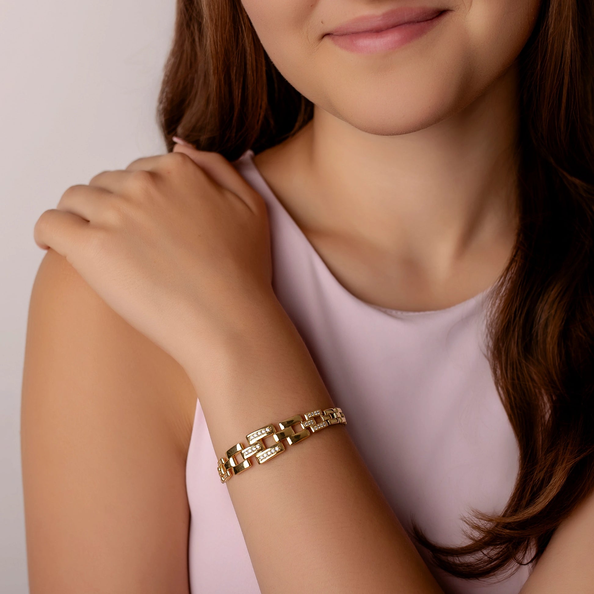 BackBone Armband mit Zirkonia