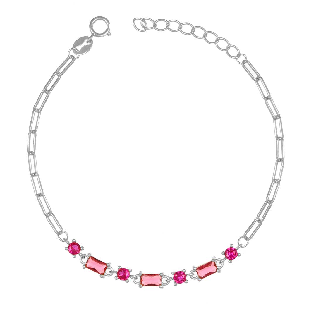 Pulsera Crystal Rodiado con Circonios