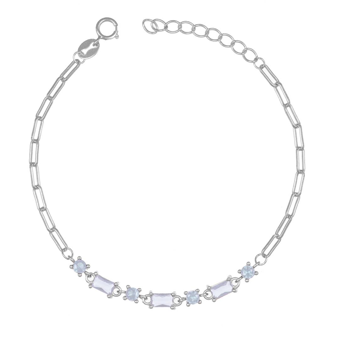 Pulsera Crystal Rodiado con Circonios