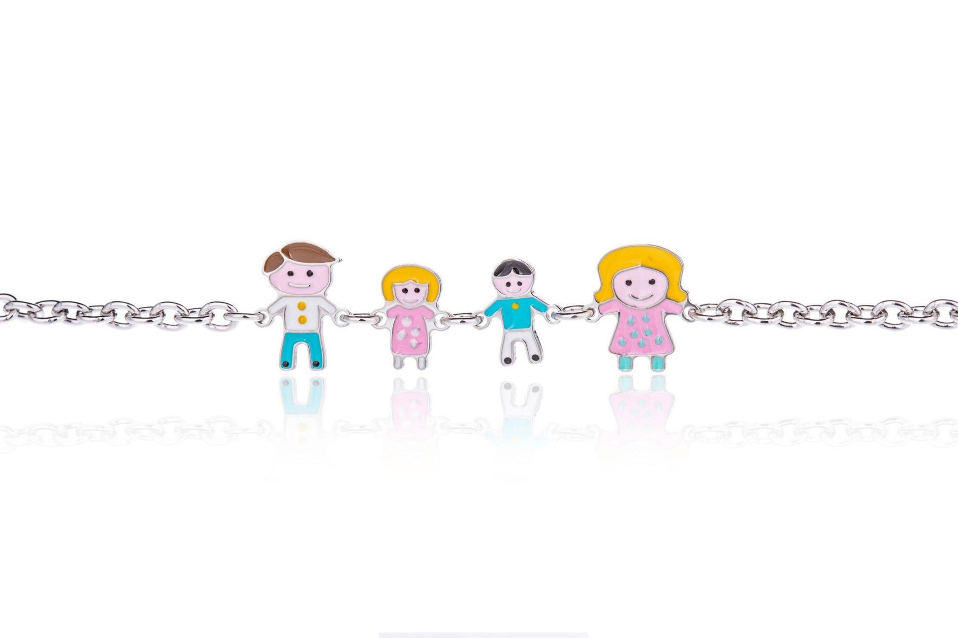 Pulsera Family con Charms Esmaltados