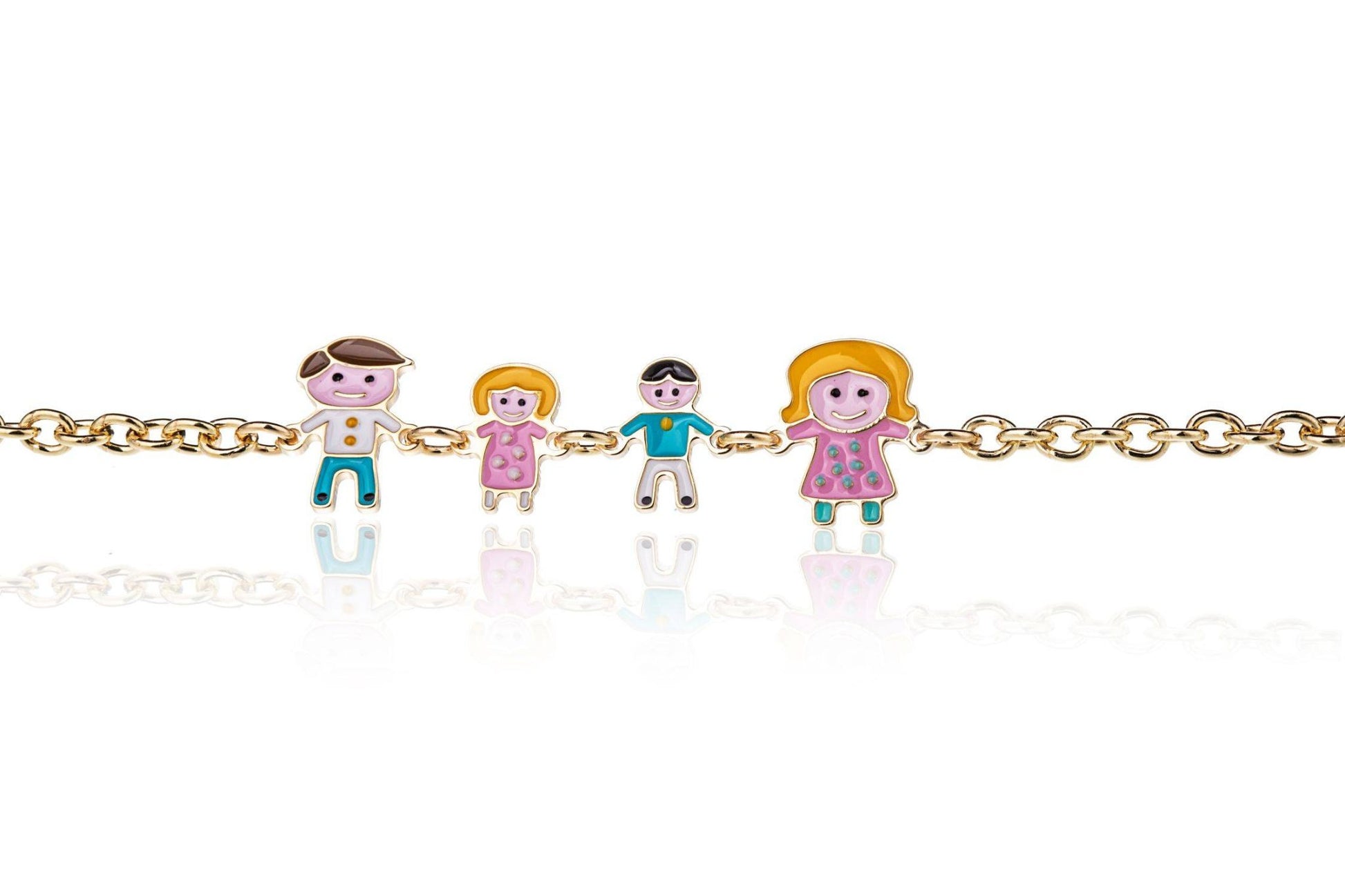 Pulsera Family con Charms Esmaltados