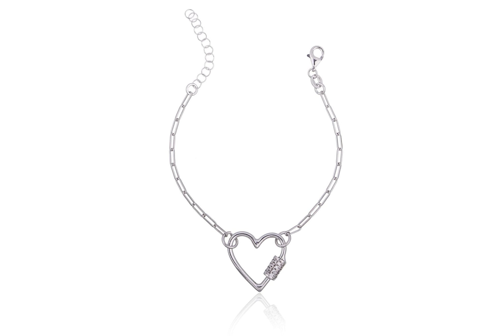 Pulsera Corazón con Circonitas