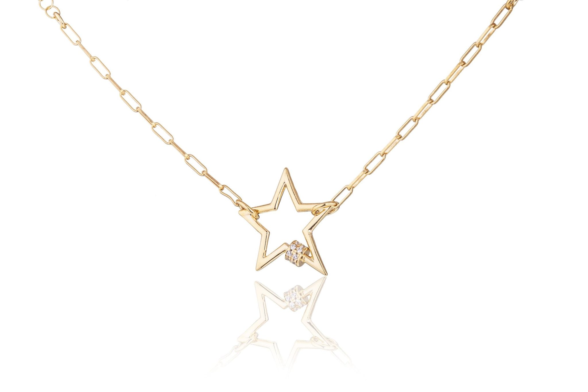 Bracciale Dorato Stella con Zirconi