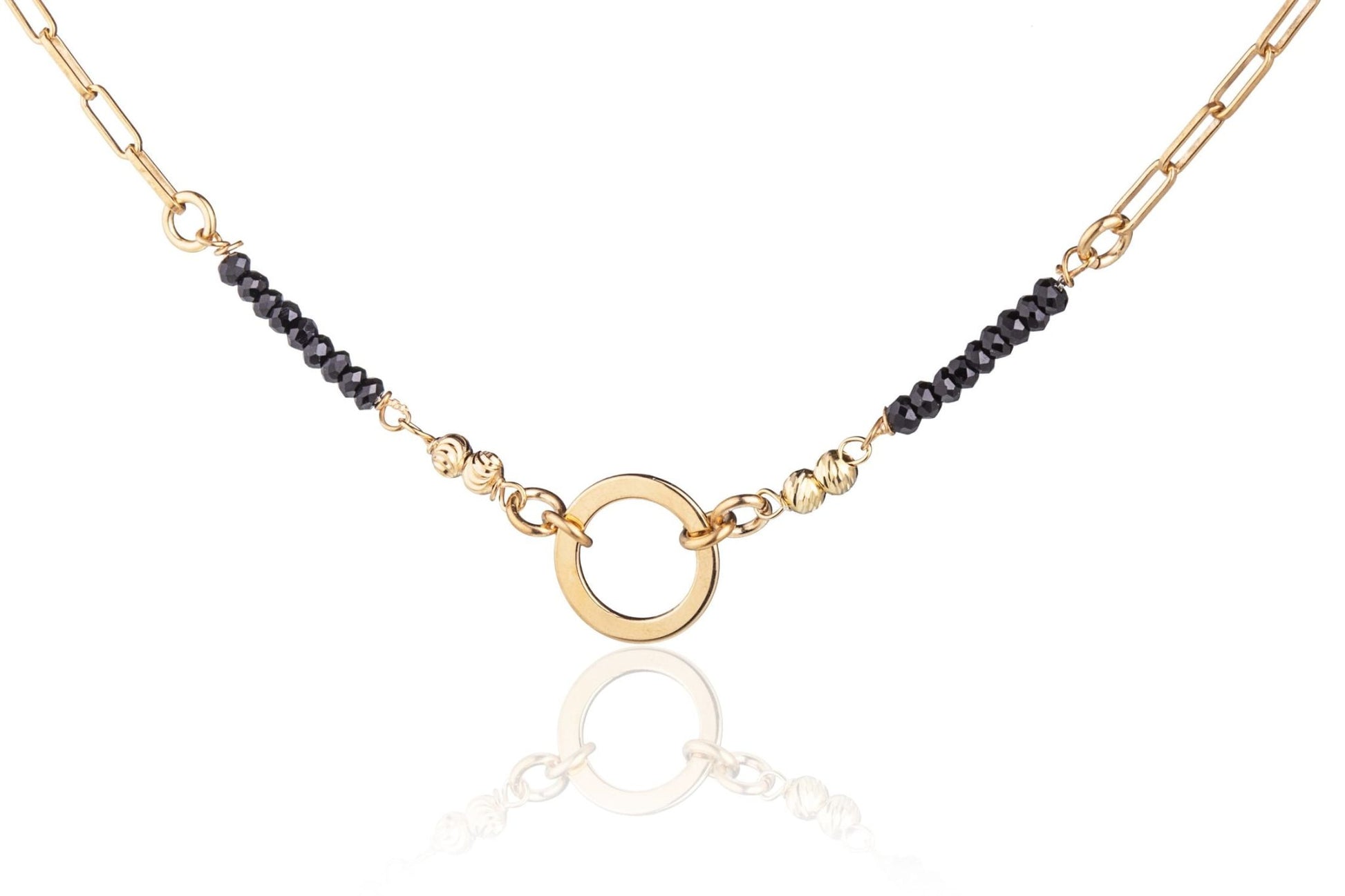 Bracciale con Zirconi Sfere Diamantate e Cerchio