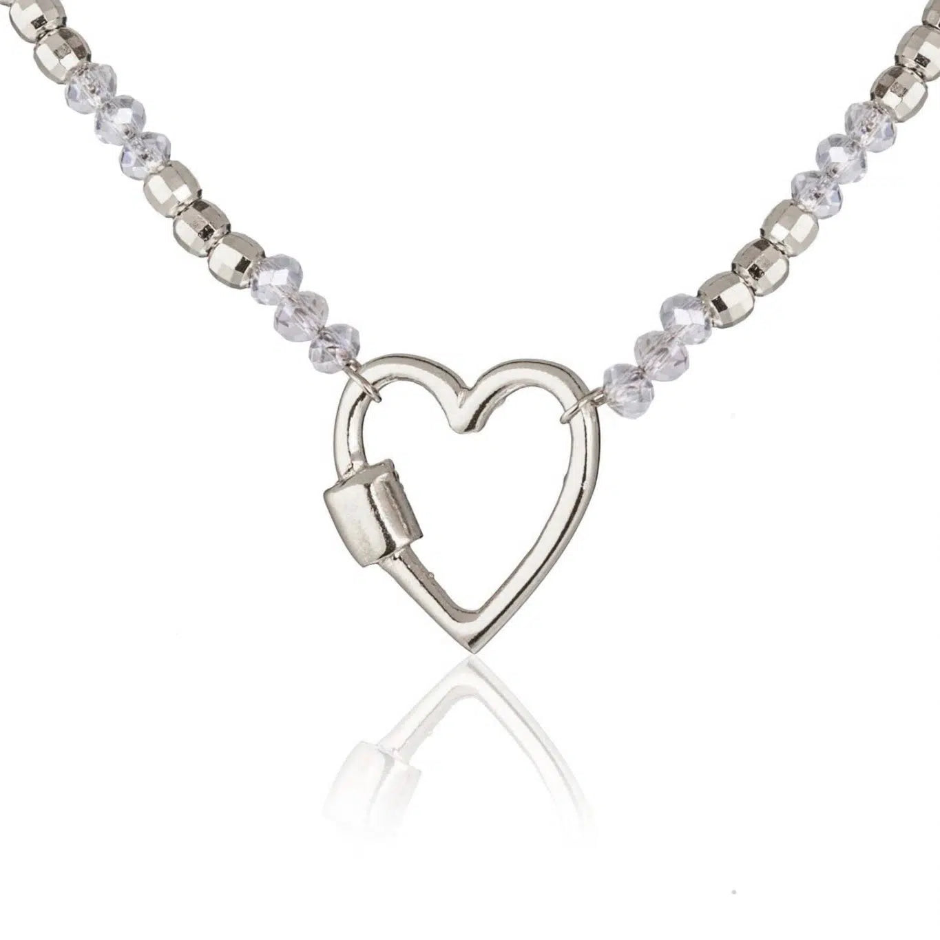 Bracelet avec Perles et Cœur Ajouré
