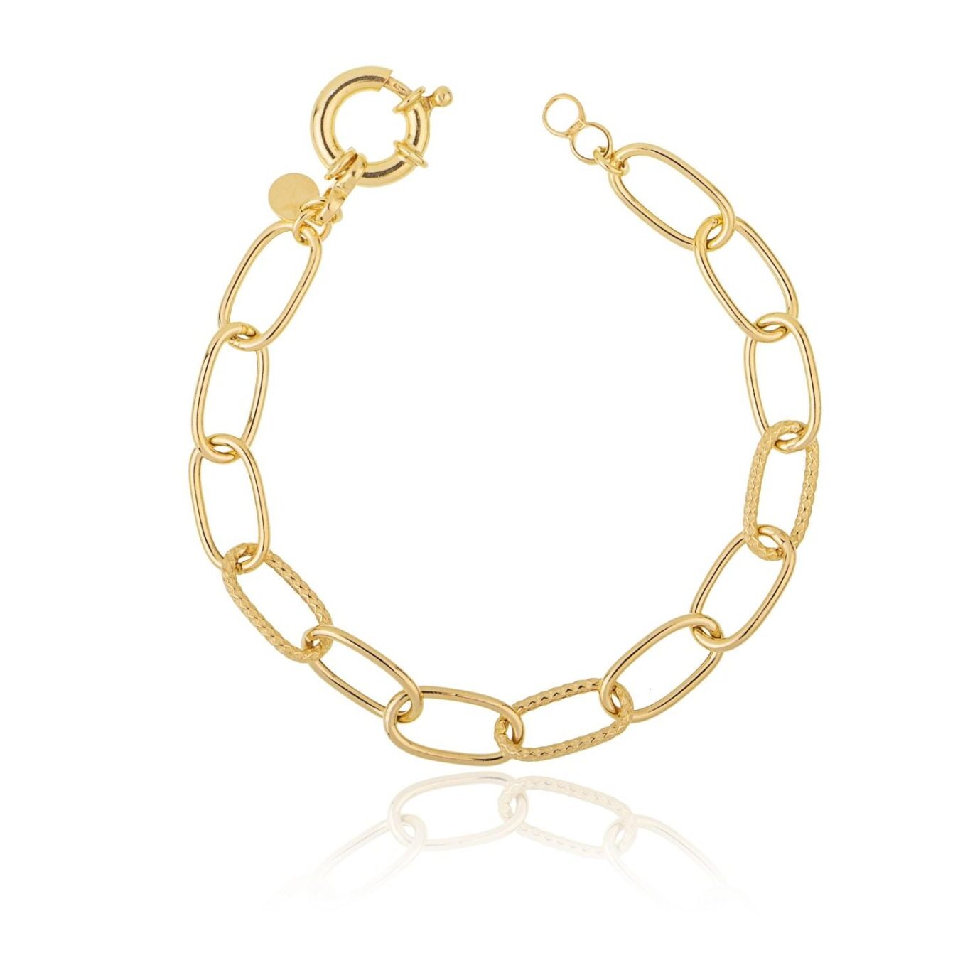 Armband Goldfarben mit verlängerter Forzatina-Kette