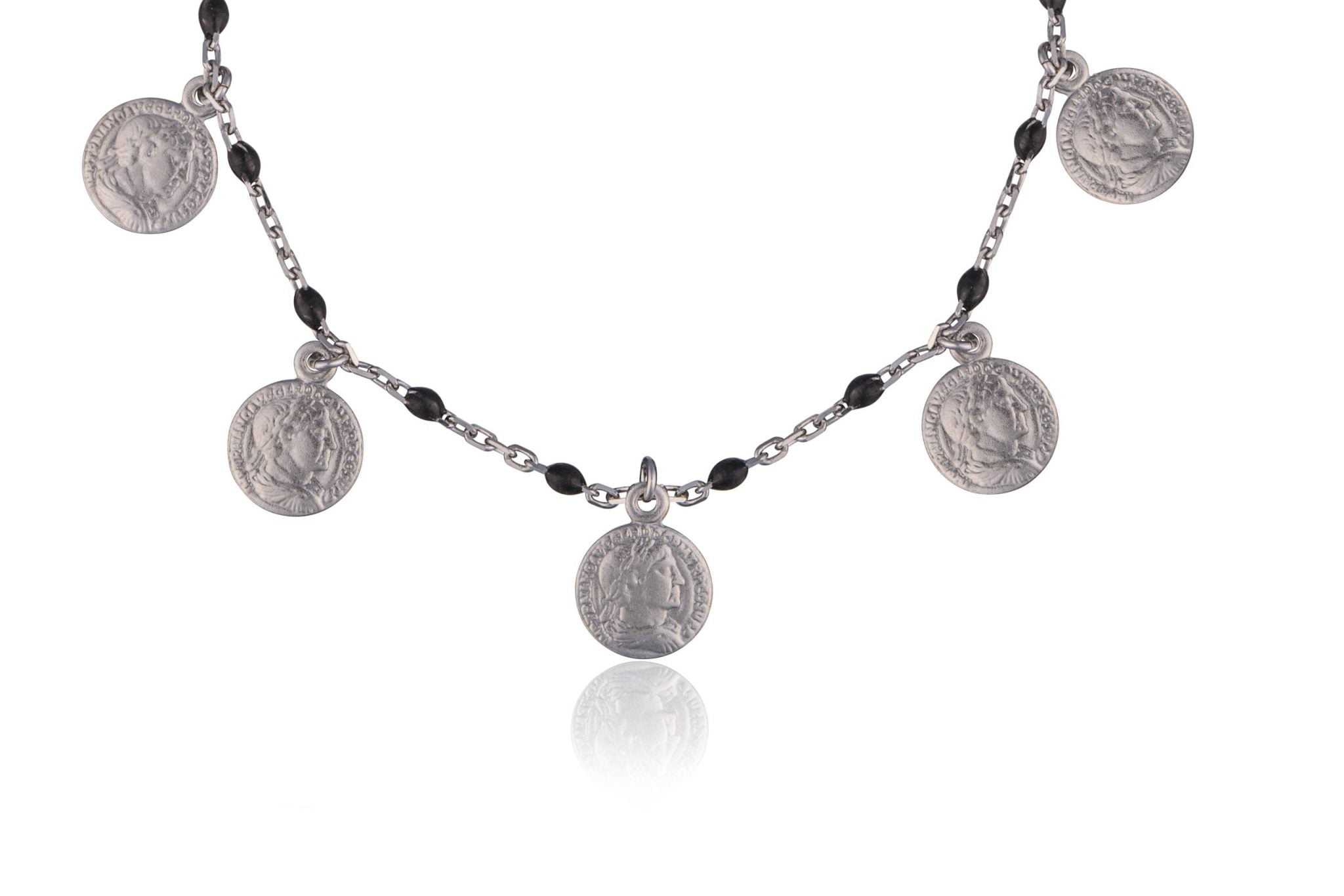 Pulsera de Plata Monedas Rodio