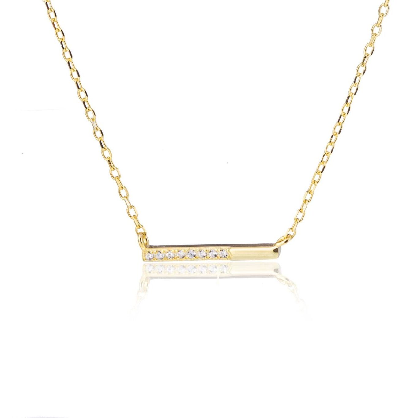 Collana Barretta con Zirconi