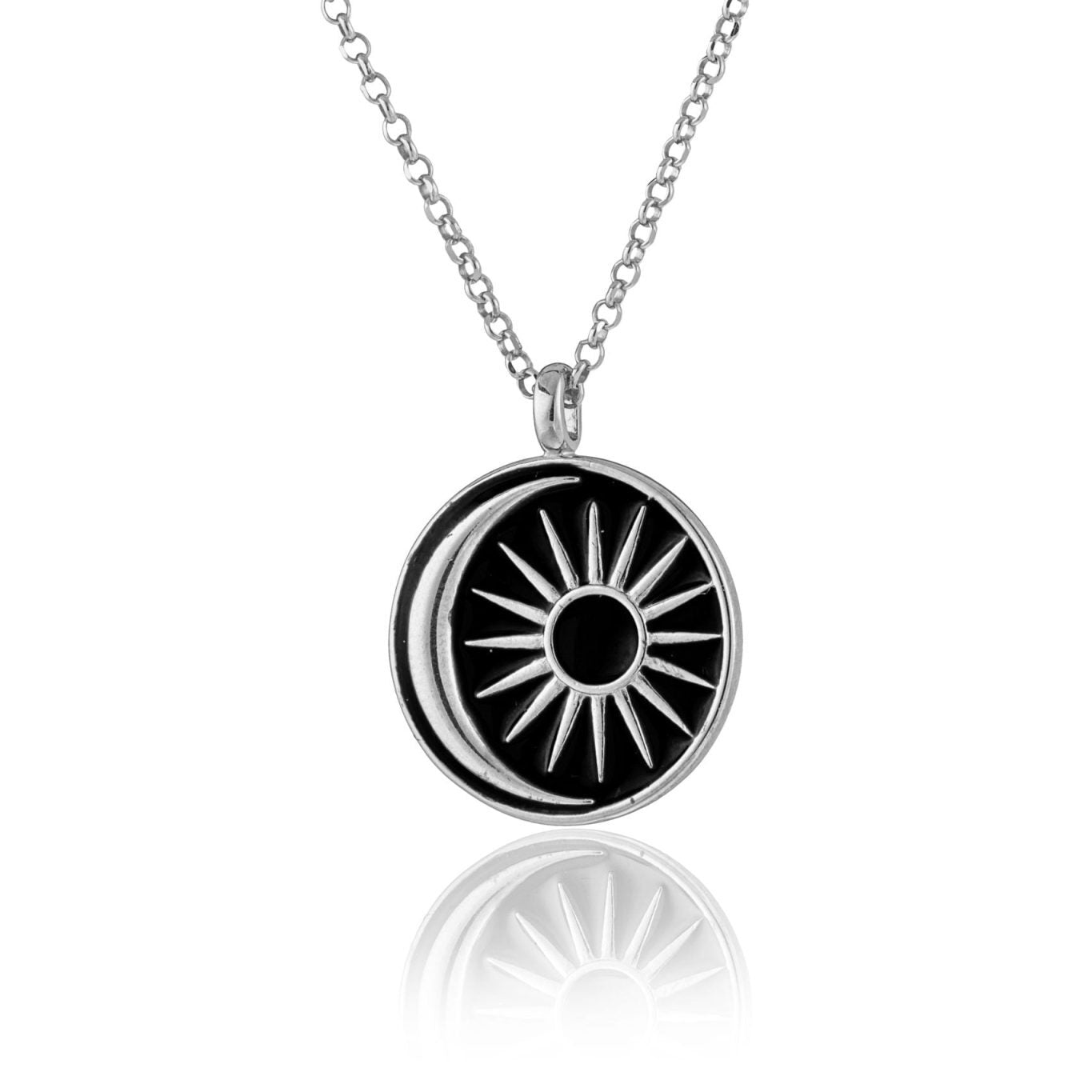 Kette mit emaillierter Sonne