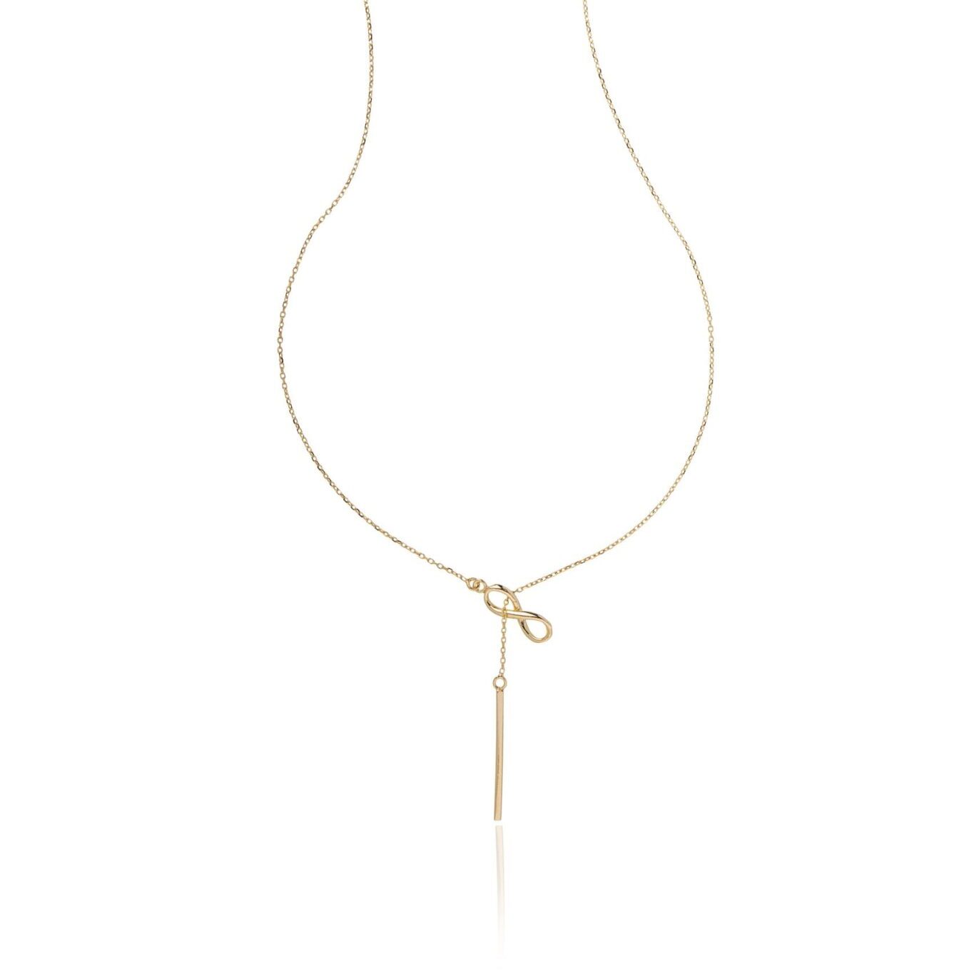 Collana in Argento con Infinito e Barretta