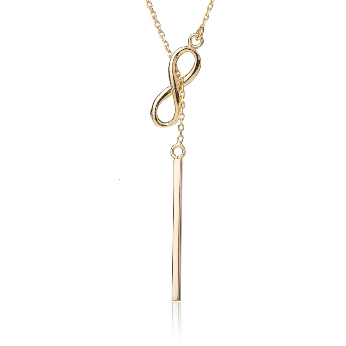 Collana in Argento con Infinito e Barretta