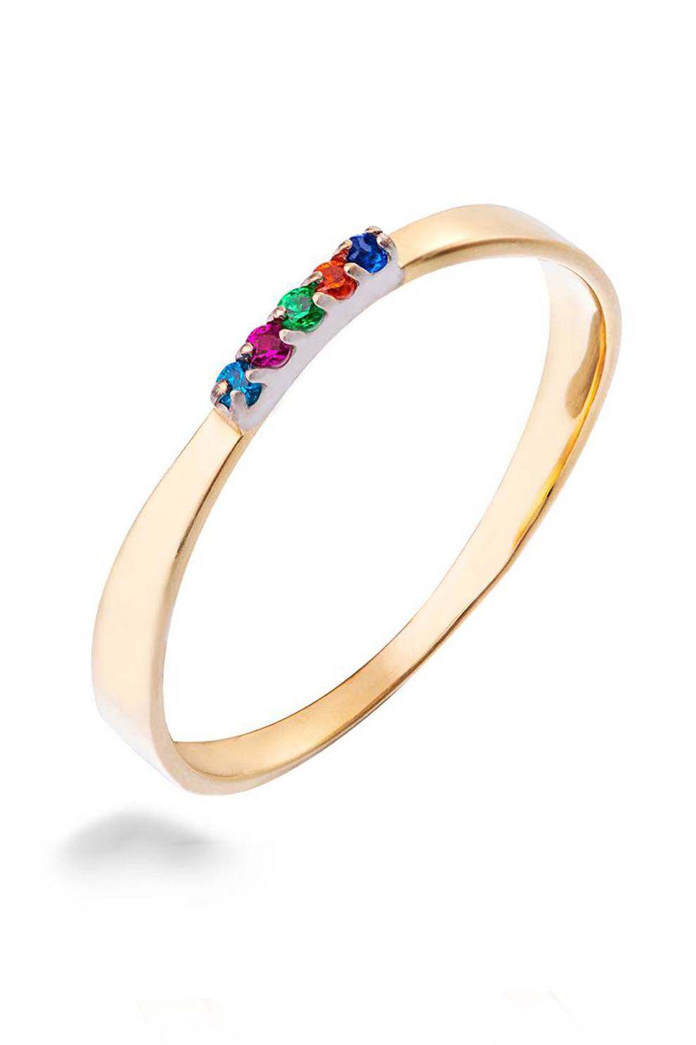 Anello Camille in Oro e Cubic Zirconia Multicolor