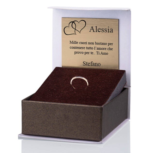 Bague Camille en Or et Zirconium Cubique Noir