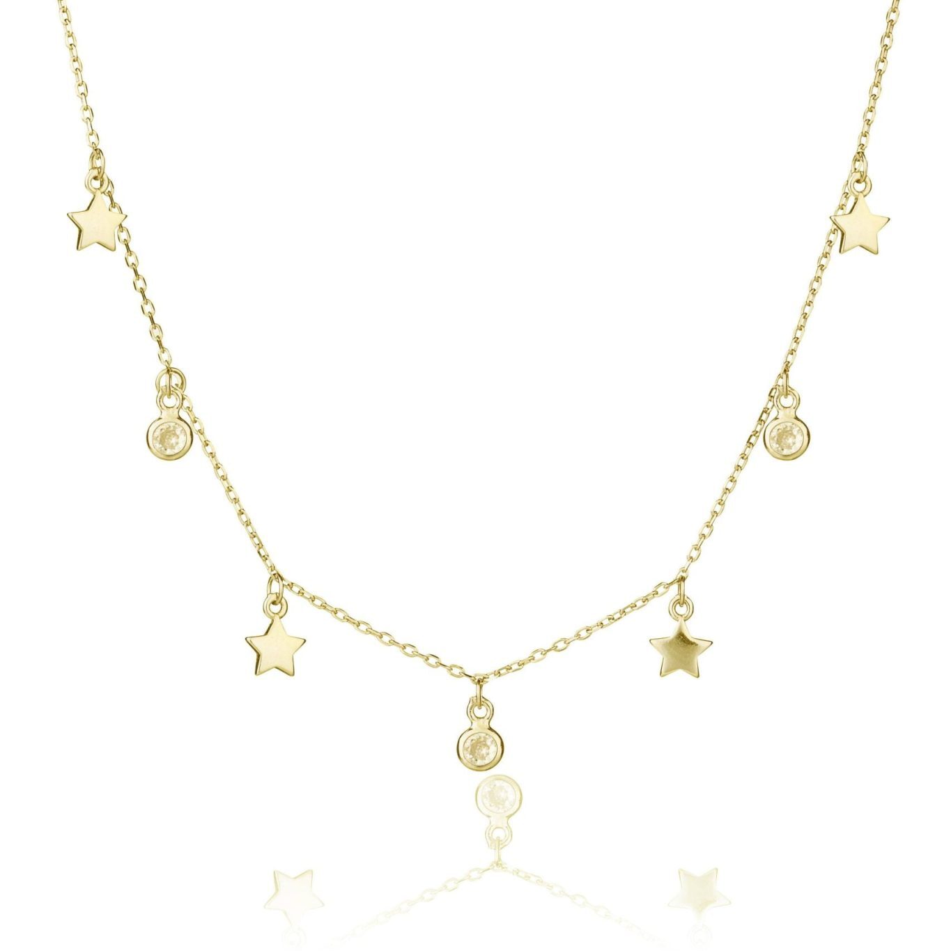 Collana in Argento Stelle e Punti Luce