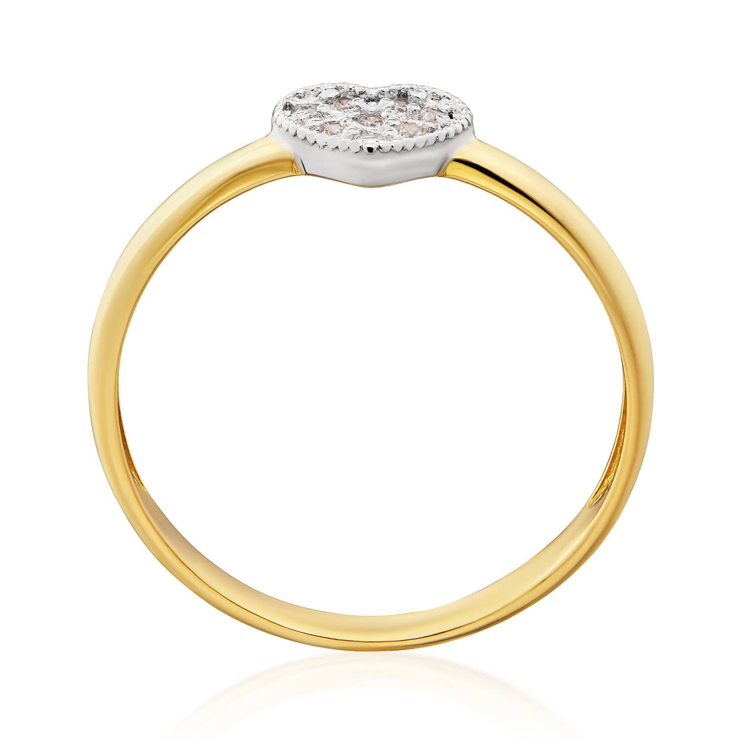 Anello in Oro Solitario con Cuore