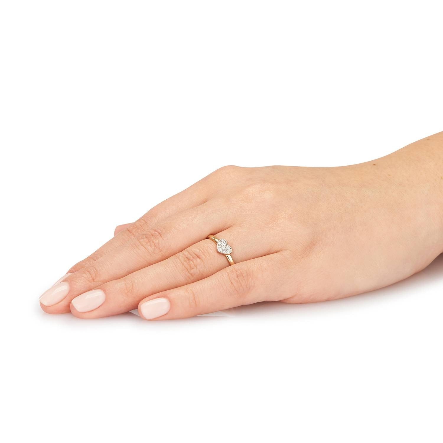 Anello in Oro Solitario con Cuore