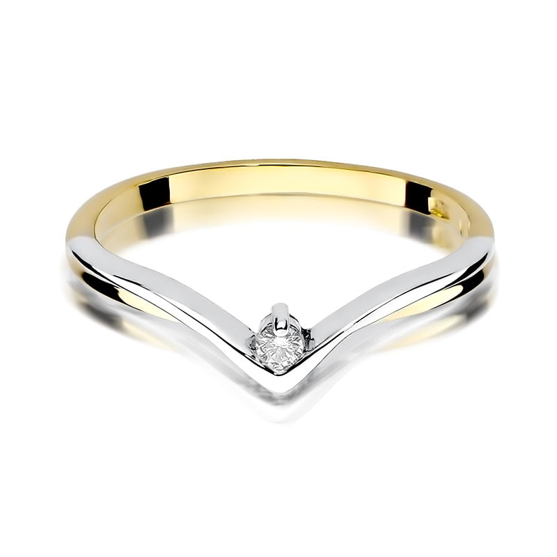 Anello Velira in Oro con Diamante