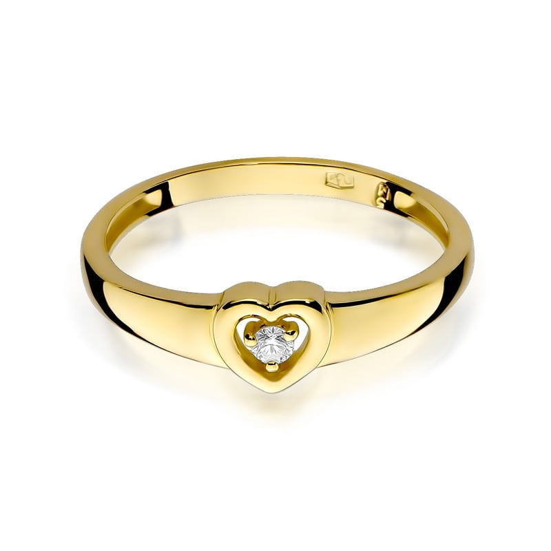 Ring Dolira aus Gold mit Diamant