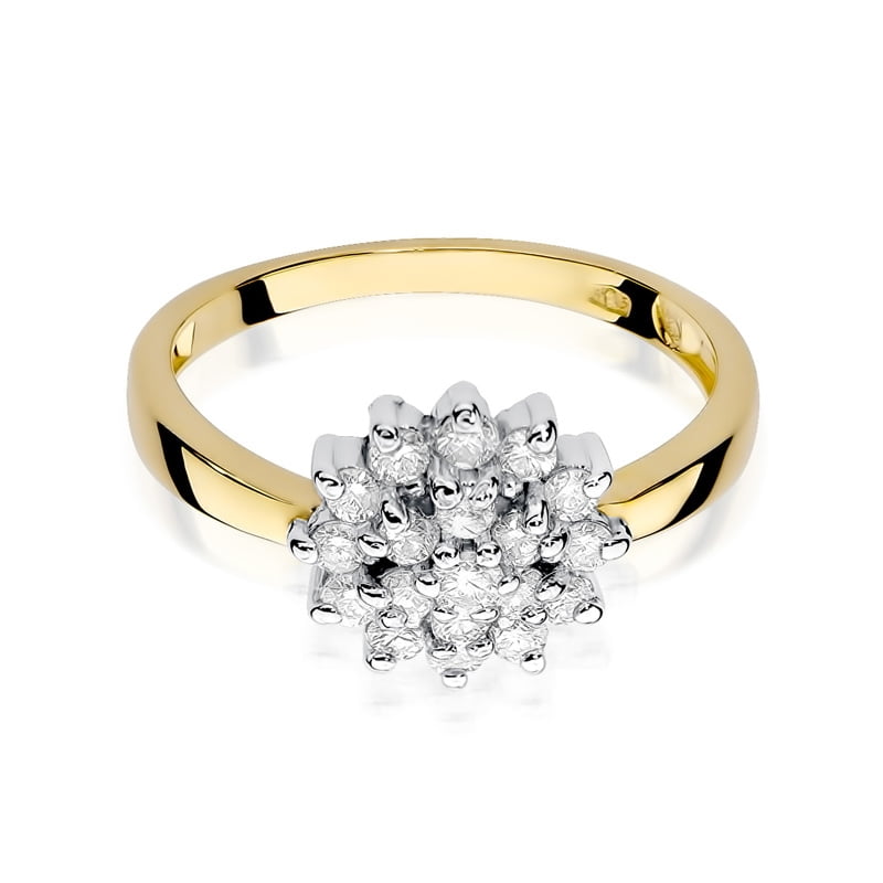 Bague Corolla en or avec 19 diamants