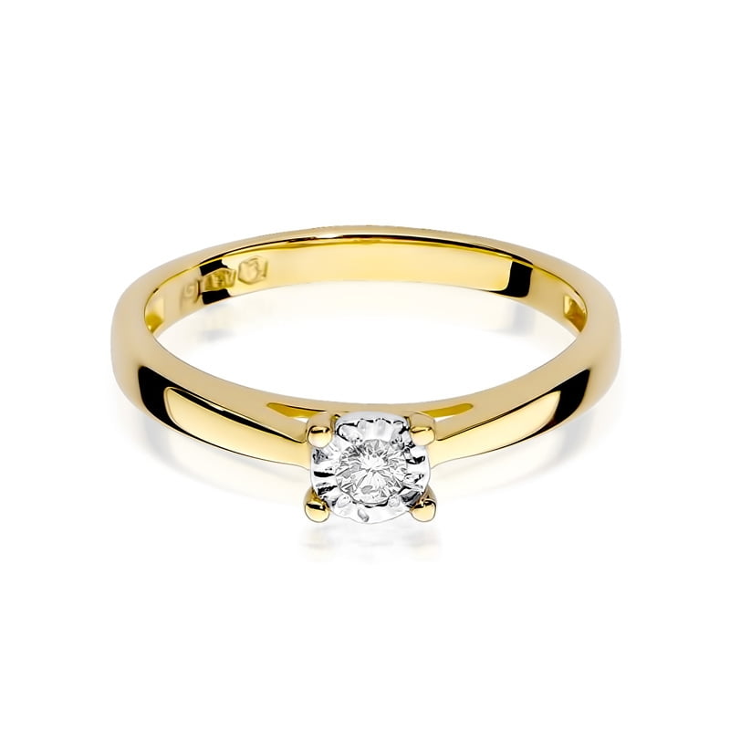 Ring Orlaya aus Gold mit Diamant