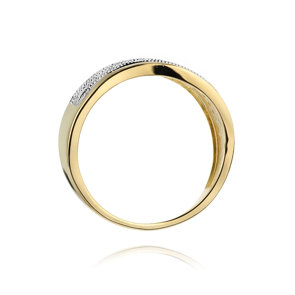Scia-Ring aus Gold mit Diamanten