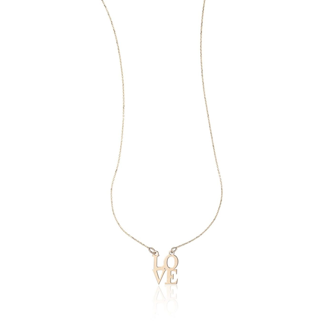 Halskette aus Gold Love