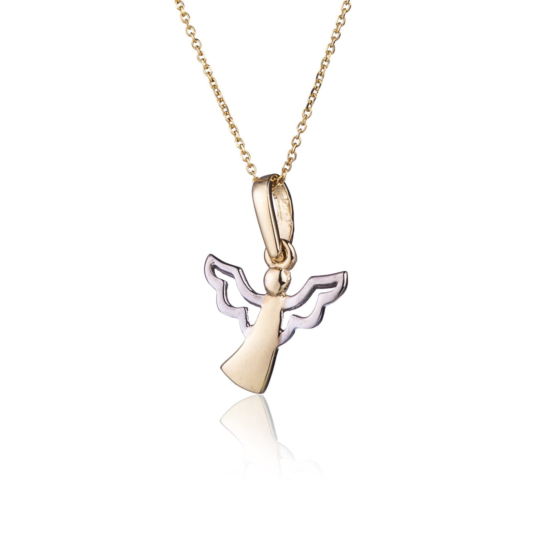 Collana in Oro con Angioletto Bicolore
