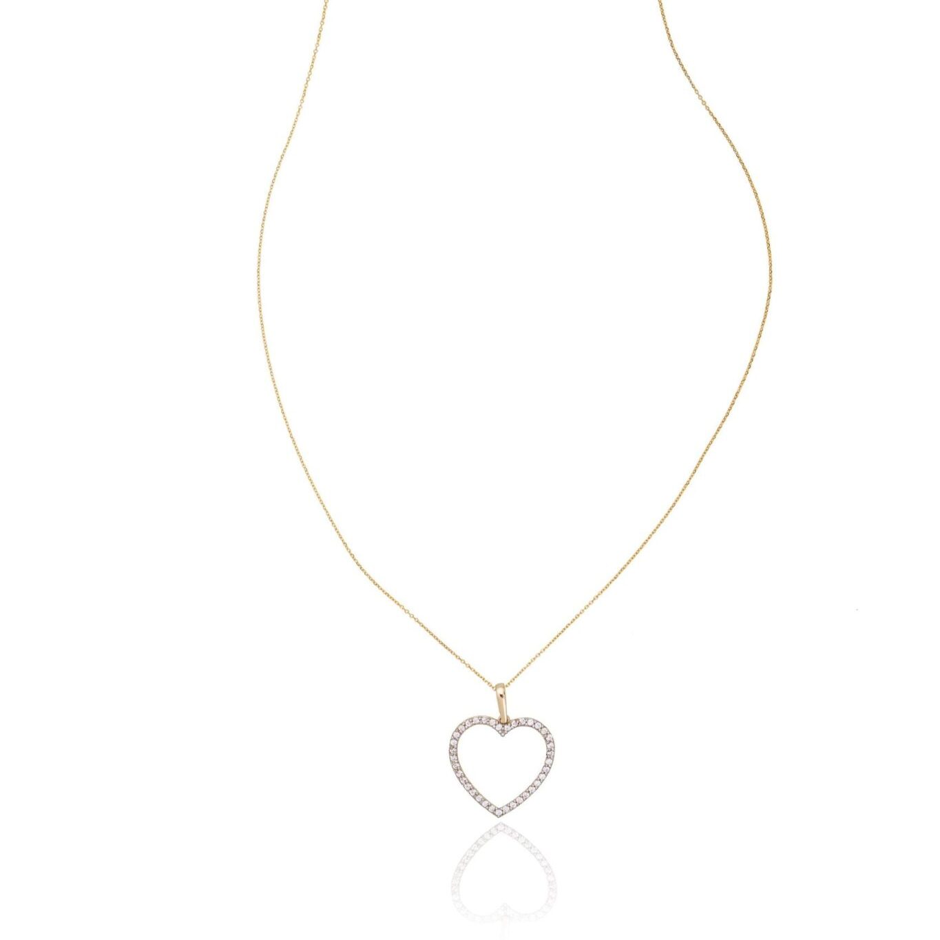 Collana in Oro con Cuore Vuoto