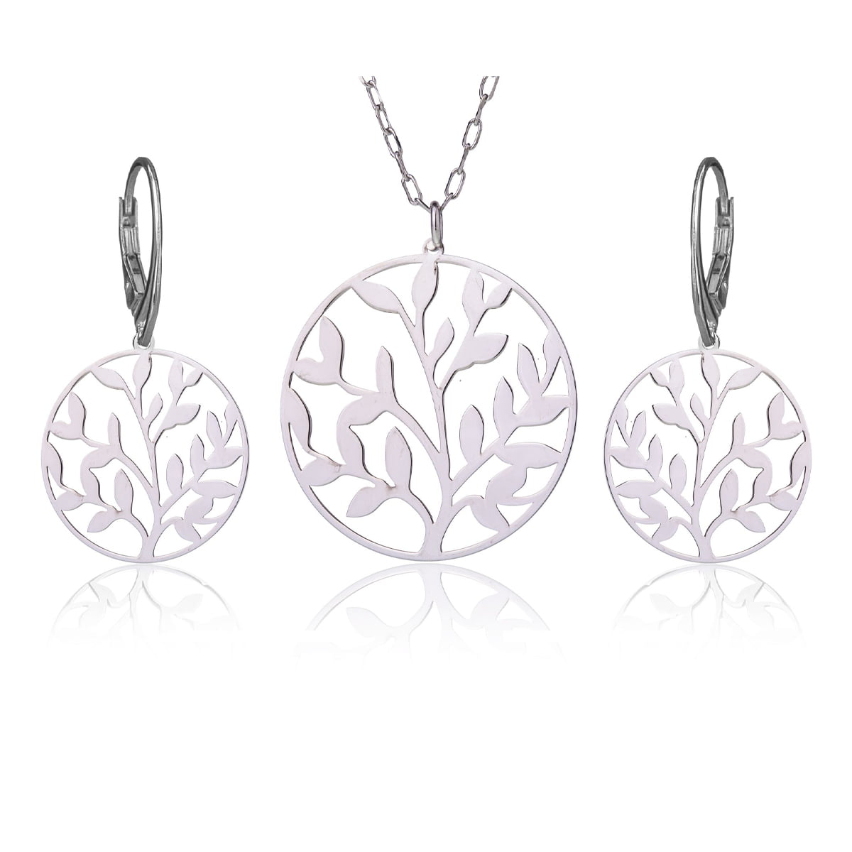 Rhodium-Plated Wheat Set