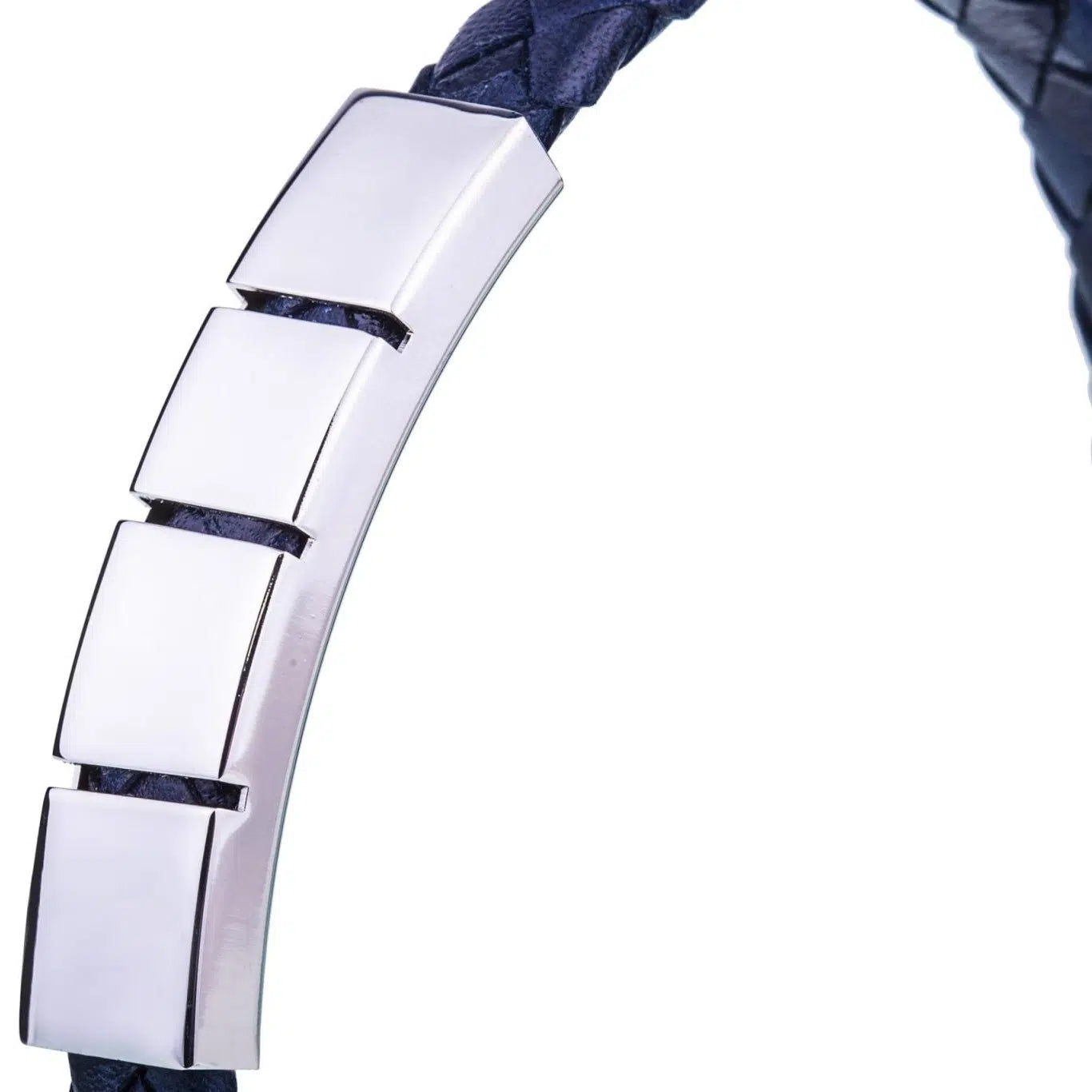 Bracciale in Pelle con 3 Righe Verticali