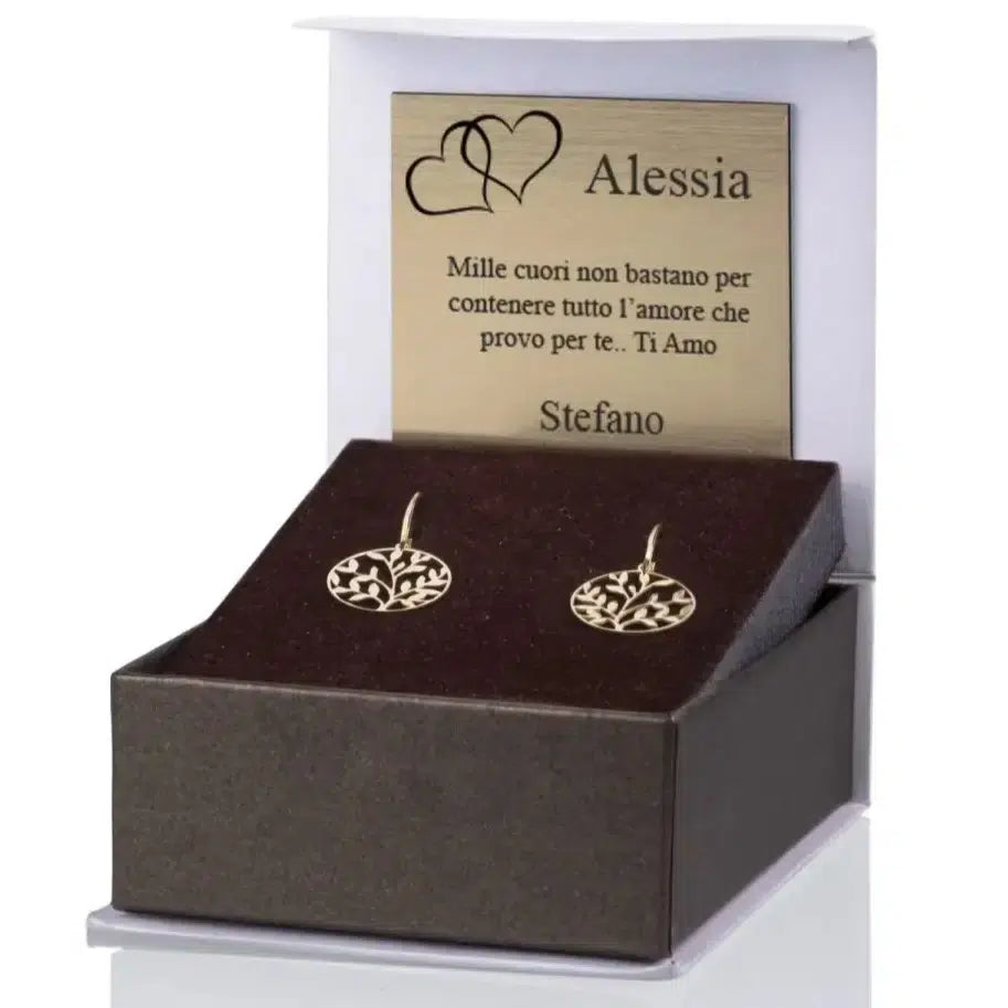 Earrings with Golden Spike