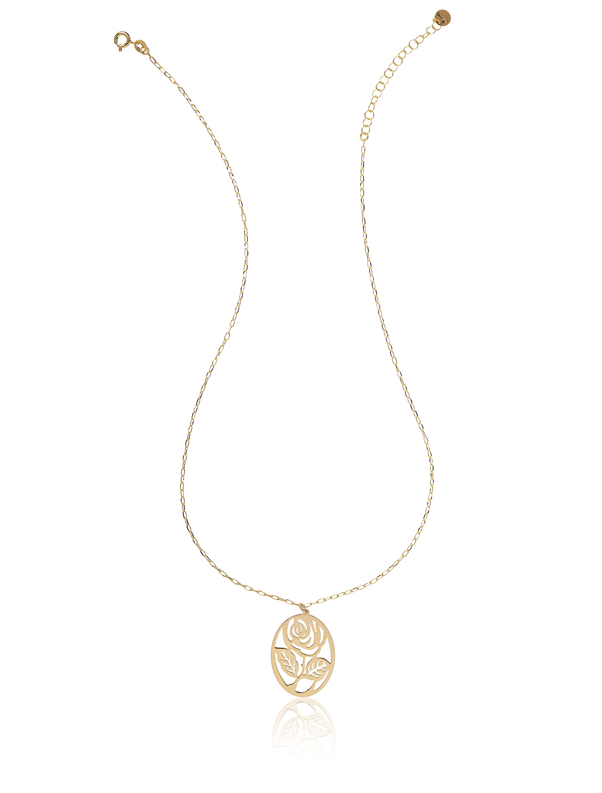 Collier avec rose